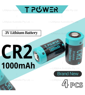 4x Tpower 1000mAh CR2 3V Camera Photo Flashlight Lithium Battery Panasonic CR2