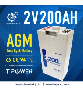 Brand New 2V 200AH AGM Sealed Deep Cycle Solar Battery Long Service