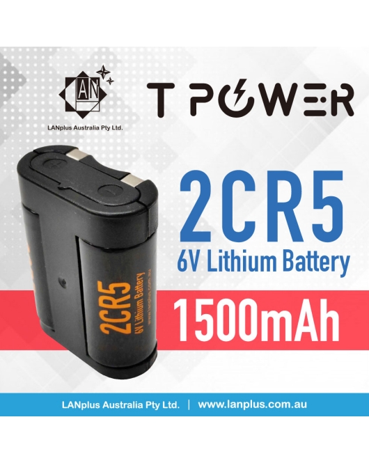 6V 2CR5 1500mah Lithium Camera Battery DL245 RL2CR5 EL2CR5 Canon EOS 50E etc