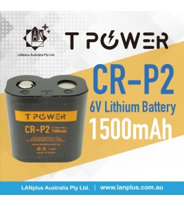 Tpower CRP2 Lithium Photo Battery 1500mAh CRP2 6V CR-P2 &gt; Panasonic CRP2