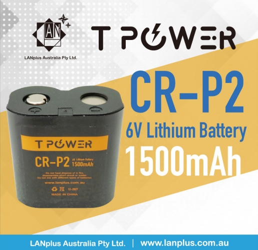 Tpower CRP2 Lithium Photo Battery 1500mAh CRP2 6V CR-P2 > Panasonic CRP2