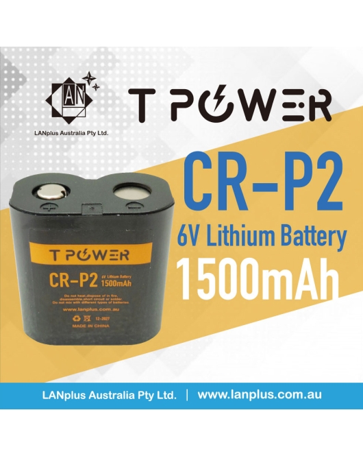 Tpower CRP2 Lithium Photo Battery 1500mAh CRP2 6V CR-P2 > Panasonic CRP2