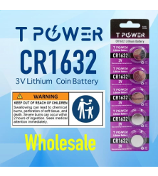 5Pcs 3V CR1632 Lithium Coin Cell Button 3V Battery Batteries wholesale