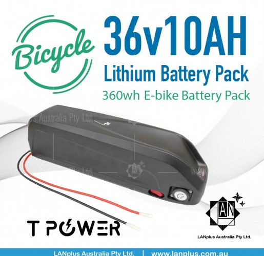 36V 10Ah Tpower Li-ion Lithium Battery Pack Hailong f 350W-500W Motor E-bike ebike battery