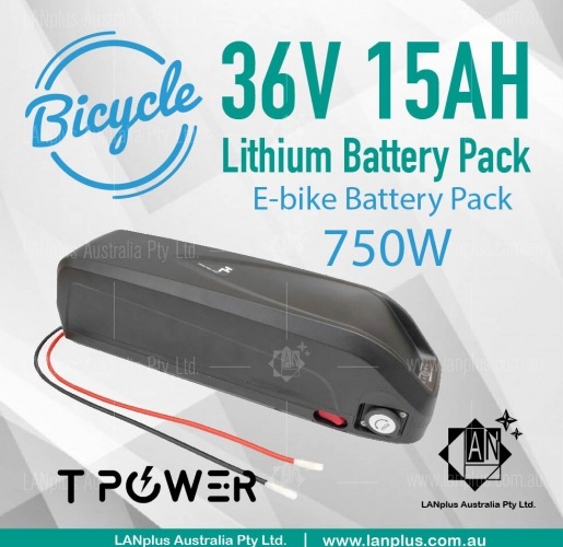 36V 15Ah Tpower Li-ion Lithium Battery Pack Hailong f 750W Motor E-bike 30A Max 