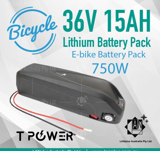 36V 15Ah Tpower Li-ion Lithium Battery Pack Hailong f 750W Motor E-bike 30A Max