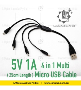 5v 1A 4 in1 micro usb multi charging data line game cable fast charging cable