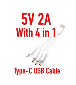 5v 2A 4 in1 Type C usb Cable multi charging data line game cable fast charging cable