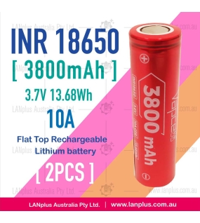 2x F38 INR18650 3800mAh 10A 3.7V HIGH CURRENT Rechargeable lithium Battery 