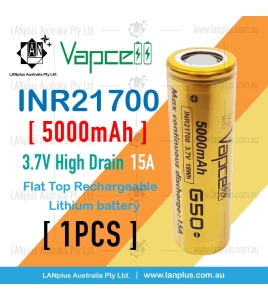 Vapcell G50 21700 Battery 5000mAh 15A Lithium rechargeable Battery &gt; Samsung 50E 40T