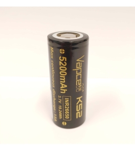 2x Vapcell INR 26650 K52 3.7V 5000mAh 15A Rechargeable li-ion Lithium Battery