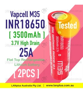 2x M35 18650 3500mAh 25A 3.7V HIGH CURRENT Rechargeable lithium Battery 