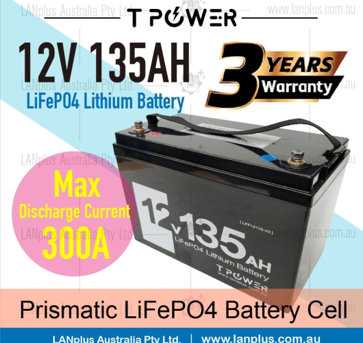 12v 135Ah Lithium Battery LiFePO4 Iron Phosphate Deep Cycle RV Camping 4WD