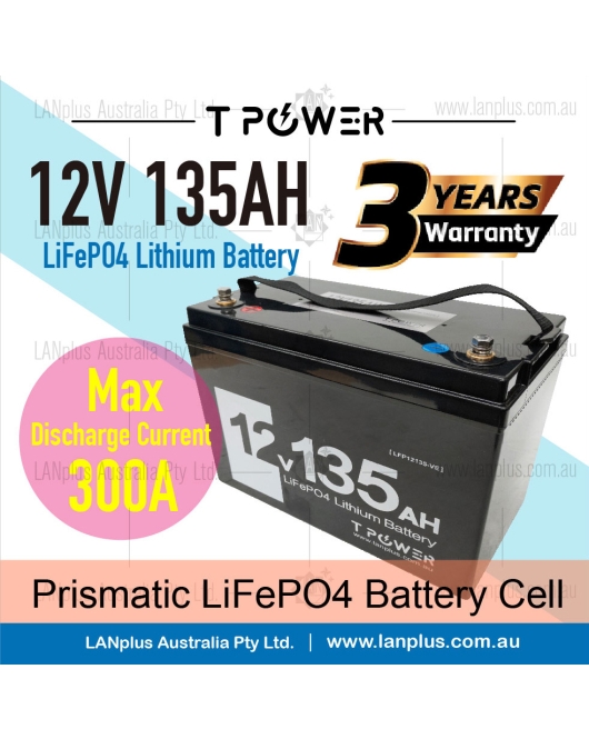 12v 135Ah Lithium Battery LiFePO4 Iron Phosphate Deep Cycle RV Camping 4WD