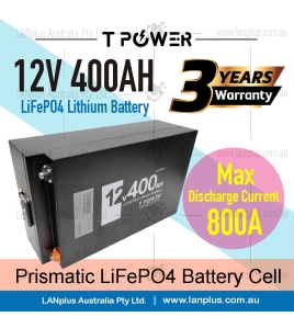 New 12V 400Ah Lifepo4 Lithium Battery For Camper Solar 4WD Caravan