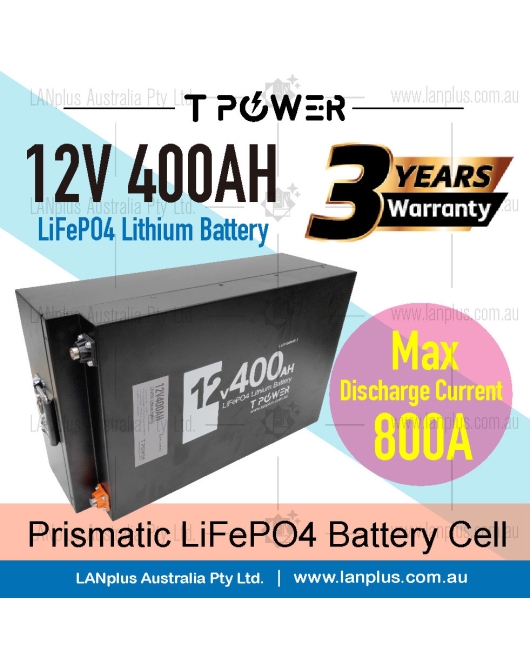 New 12V 400Ah Lifepo4 Lithium Battery For Camper Solar 4WD Caravan