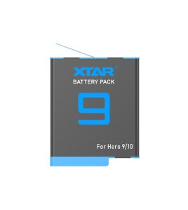 XTAR Rechargeable li-ion battery 1750mAH for Gopro Hero 10 Hero 9 balck 