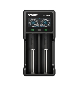 XTAR VC2SL 2 slot USB powered smart charger for 14500 16340 18700 26650 18650  21700 18500