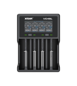 Xtar VC4SL 4 Channel USB-C powered battery charger f 18500 14500 26650 18350 18500 18650