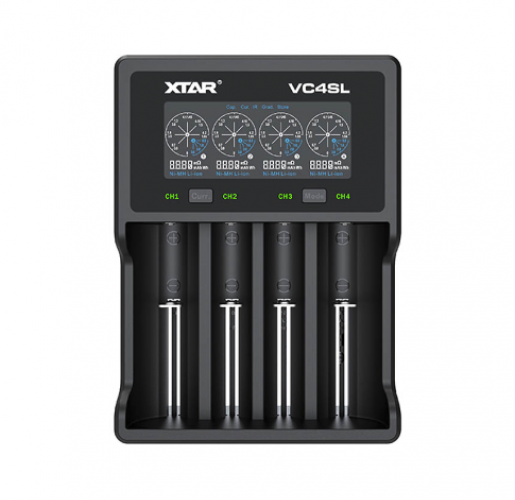 Xtar VC4SL 4 Channel USB-C powered battery charger f 18500 14500 26650 18350 18500 18650