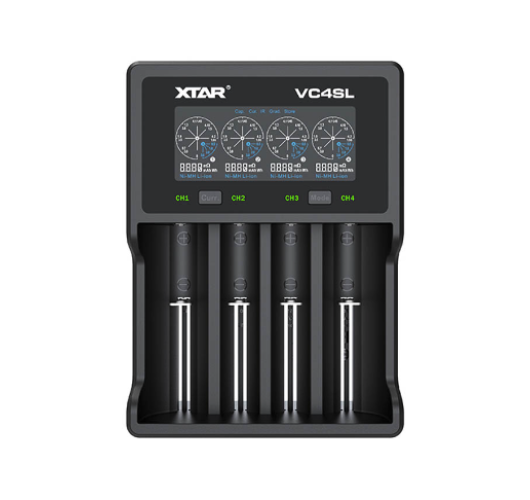Xtar VC4SL 4 Channel USB-C powered battery charger f 18500 14500 26650 18350 18500 18650
