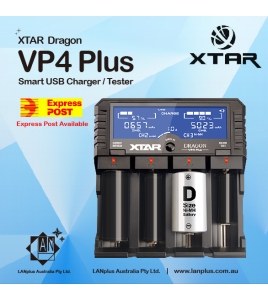 XTAR Dragon VP4 Plus Smart LCD Fast Battery Charger Tester 11.1V/3S Refresh NIMH