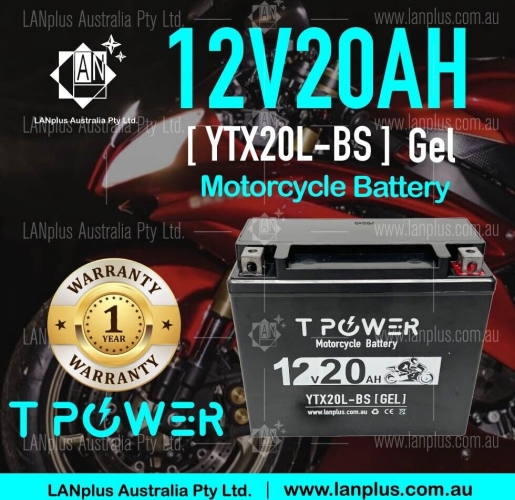 YTX20L-BS motorcycle Battery f Harley-Davidson FLS FLST FXST FLST Softail AU Sto