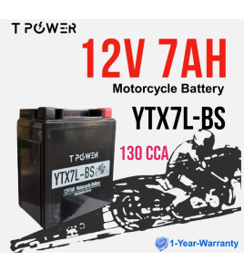12v 7Ah YTX7L-BS Motorbike GEL Motorcycle Dirt bike ATV Quad gokart Mower