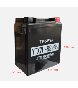 12v 7Ah YTX7L-BS Motorbike GEL Motorcycle Dirt bike ATV Quad gokart Mower