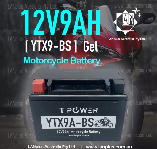 12V 9AH YTX9-BS Gel Motorcycle Battery Dirt Bike ATV Quad Scooter Gokart Mower