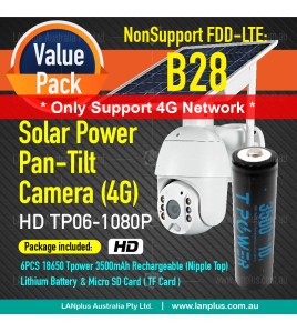 Wireless HD1080P Pan Tilt 4G Solar Panel Outdoor Security Camera Battery 16GB TF card(TP battery)