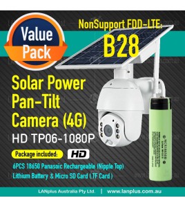 4G Network Wireless HD1080P Pan Tilt 4G Solar Panel Security Camera Outdoor + Battery + TF card