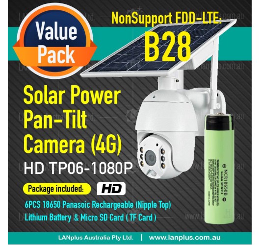 4G Network Wireless HD1080P Pan Tilt 4G Solar Panel Security Camera Outdoor + Battery + TF card