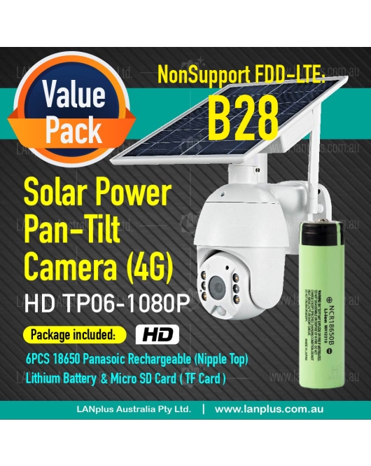 4G Network Wireless HD1080P Pan Tilt 4G Solar Panel Security Camera Outdoor + Battery + TF card