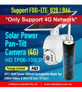 4G_B28 Network Wireless HD1080P Pan Tilt Solar Panel Outdoor Security Camera w Tpower 3500mAh battery