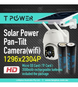 Wireless HD 1296x2304P Pan Tilt WIFI Solar Panel Security Camera Outdoor WIFI camera