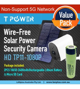TP11 WIFI Security Camera Battery Powered HD 1080P Outdoor Solar Panel wifi Camera