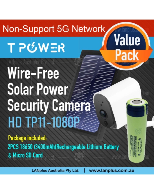TP11 WIFI Security Camera Battery Powered HD 1080P Outdoor Solar Panel wifi Camera
