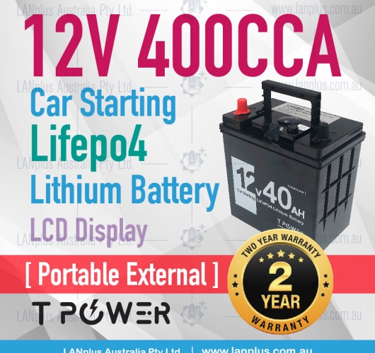 12v 400CCA Car starting Lifepo4 rechargeable lithium battery 12v40ah car battery