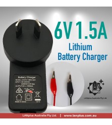 6V 1.5A Sealed Lead Acid Battery Charger for 6V 4AH 5AH 4.5AH 7AH 9AH 12AH 4.0