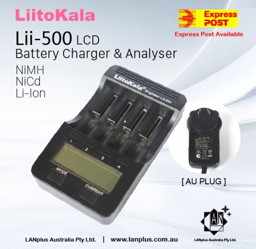 LiitoKala Lii-500 LCD NiMH Lithium 18650 Battery Charger & Tester > Xtar VC4