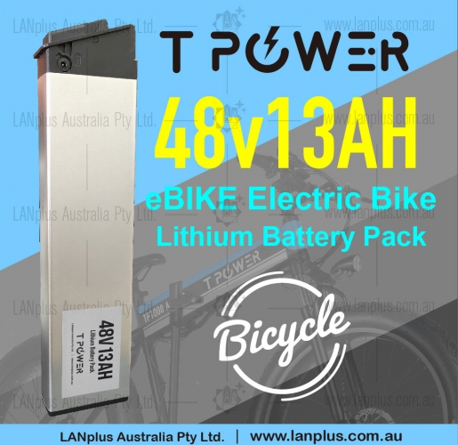 48V 13Ah Tpower Li-ion Lithium Battery Pack W/BMS for E-bike Electric bike >10ah