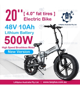 SAMEBIKE XWXL09 20&quot; Mountain Folding eBike 500W Brushless 48V 10Ah LCD Meter 4&quot; Fat Tires
