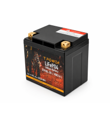 TPower LFP30L-BS 12V 700CCA LiFePO4 Motorcycle Battery YTX30L-BS YIX30L