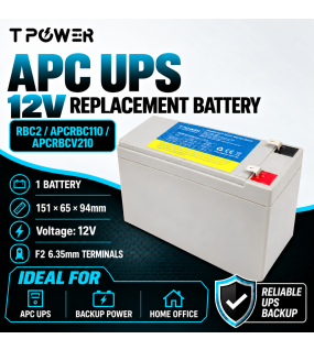 APC UPS Replacement Battery Pack - RBC2 / APCRBC110 / APCRBCV210
