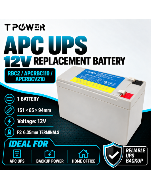 APC UPS Replacement Battery Pack - RBC2 / APCRBC110 / APCRBCV210