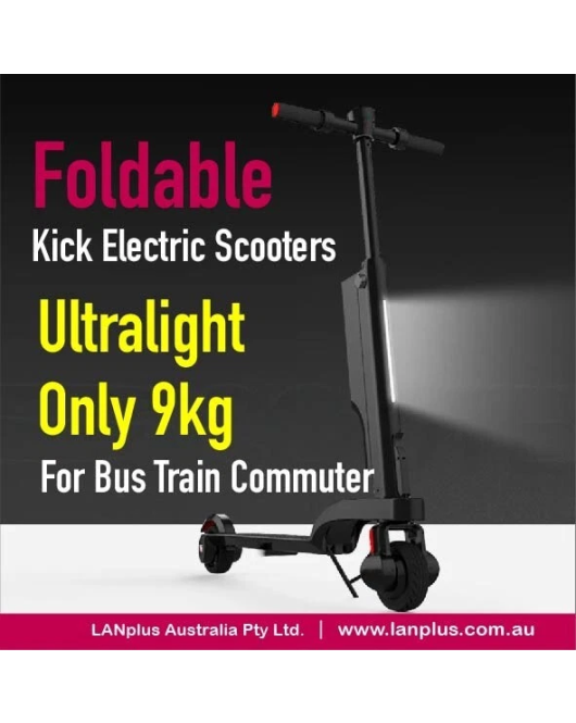 Electric Scooter UltraLight Portable Foldable scooter Bus Train Commuter