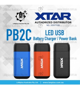 XTAR PB2C USB Battery Charger / Power Bank only F 18650 Li-Ion battery