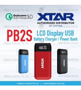 XTAR PB2S USB Battery Charger / Power Bank QC3.0 PD 3.0 Fast Charging Type-C