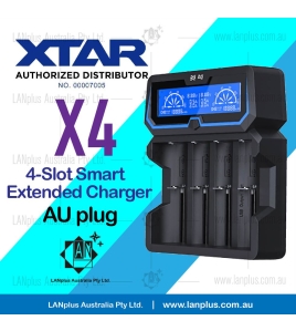 XTAR X4 Smart 4-Slot Extended Charger for 21700 18650 Dual Input AU Plug &gt; D4 New i4 VC4